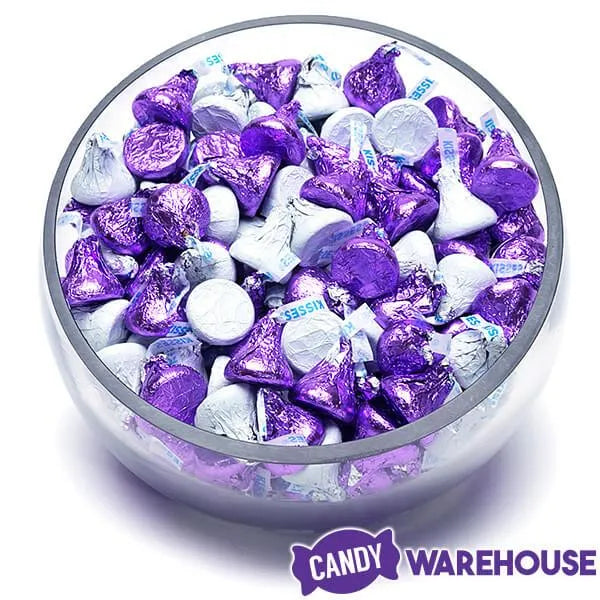 Hershey's Kisses Color Combo - Purple and White: 800-Piece Box