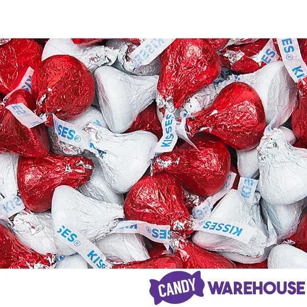 Hershey's Kisses Color Combo - Red and White: 800-Piece Box