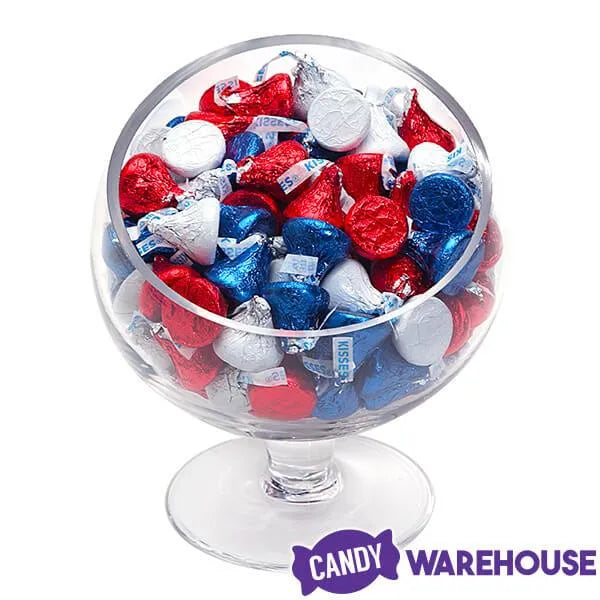 Hershey's Kisses Color Combo - USA Red, White and Blue: 1200-Piece Box