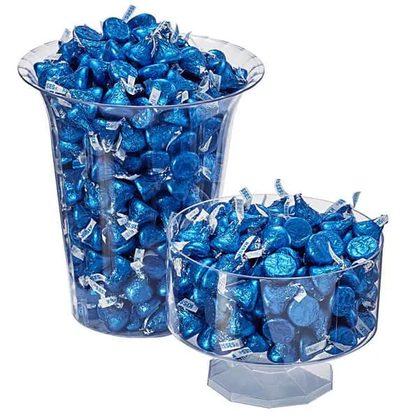 Hershey's Kisses Dark Blue Foiled Milk Chocolate Candy: 400-Piece Bag