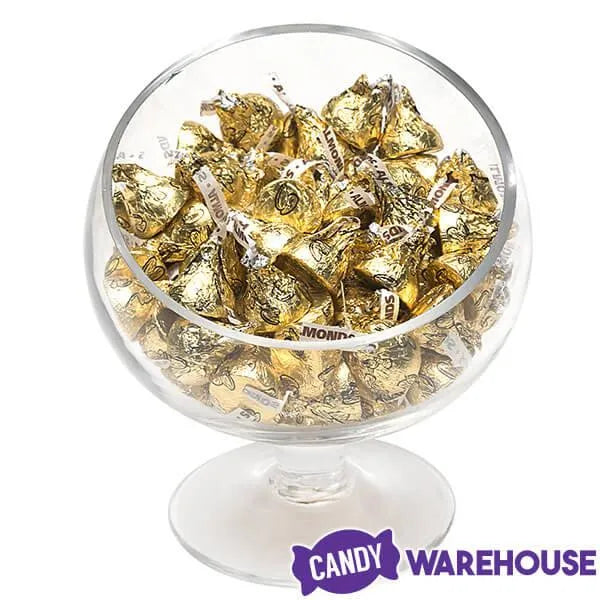 Hershey's Kisses Gold Foiled Milk Chocolate with Almonds Candy: 16-Ounce Bag