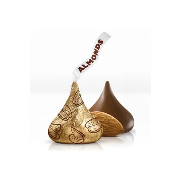 Hershey's Kisses Gold Foiled Milk Chocolate with Almonds Candy: 10-Ounce Bag