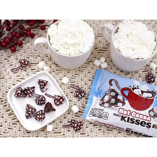 Hershey's Kisses Hot Cocoa Milk Chocolates with Marshmallow Creme: 9-Ounce Bag