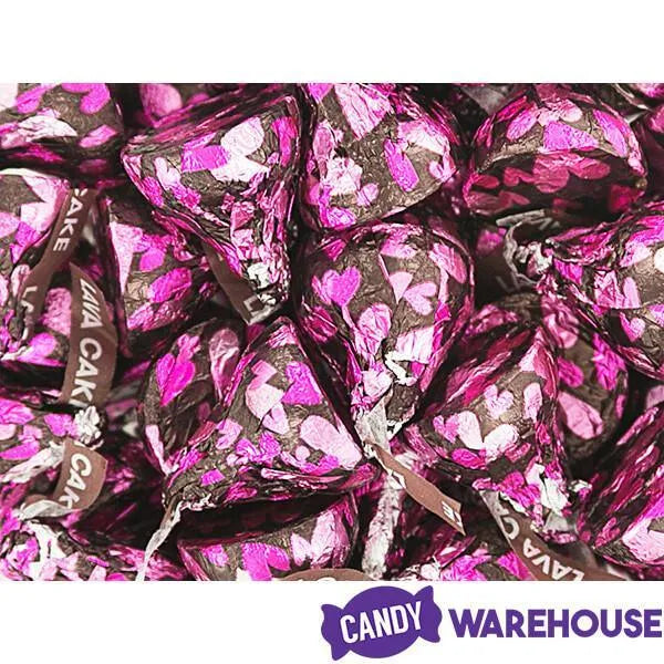 Hershey's Kisses Lava Cake Foiled Dark Chocolates with Gooey Chocolate Centers: 50-Piece Bag