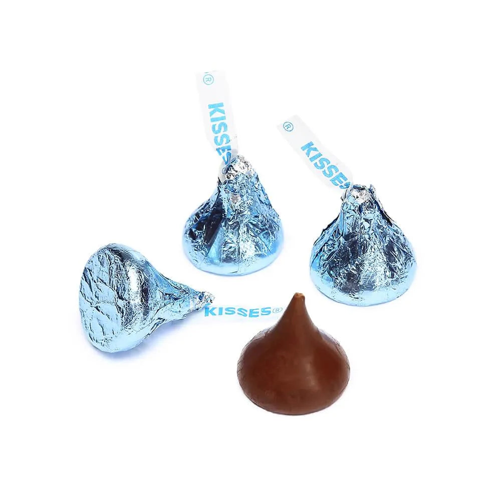 Hershey's Kisses Light Blue Foiled Milk Chocolate Candy: 400-Piece Bag