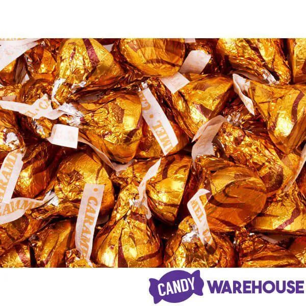 Hershey's Kisses Milk Chocolates with Caramel Filling: 100-Piece Bag