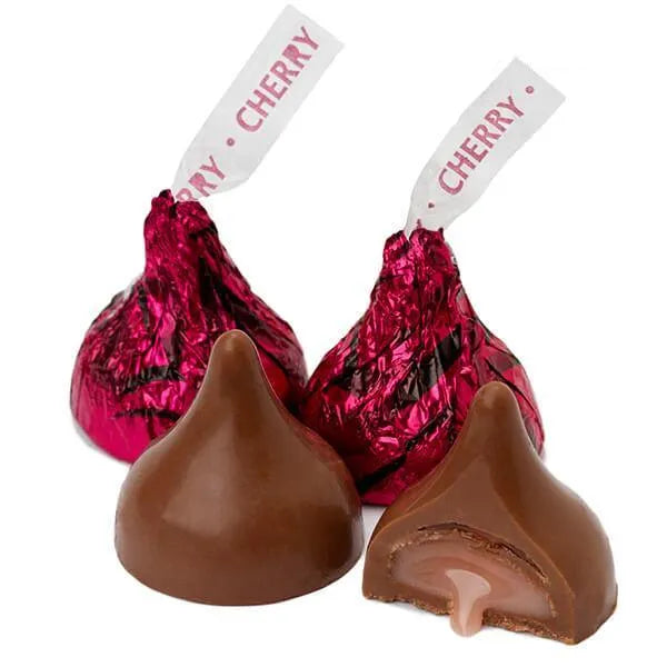 Hershey's Kisses Milk Chocolates with Cherry Cordial Creme Filling: 9-Ounce Bag