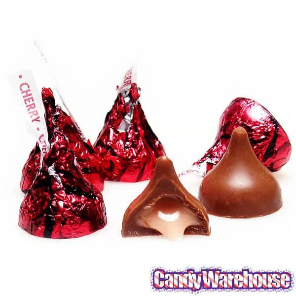 Hershey's Kisses Milk Chocolates with Cherry Cordial Creme Filling: 9-Ounce Bag