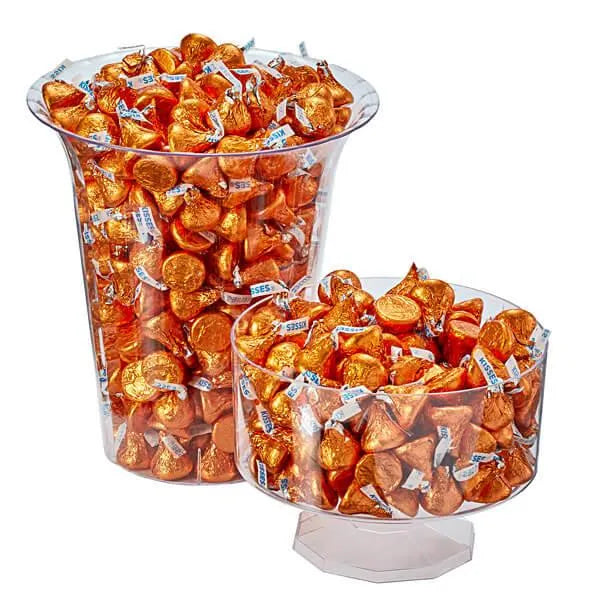 Hershey's Kisses Orange Foiled Milk Chocolate Candy: 400-Piece Bag