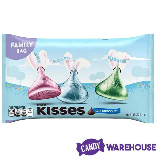 Hershey's Kisses Pastel Foiled Milk Chocolate Candy: 100-Piece Bag