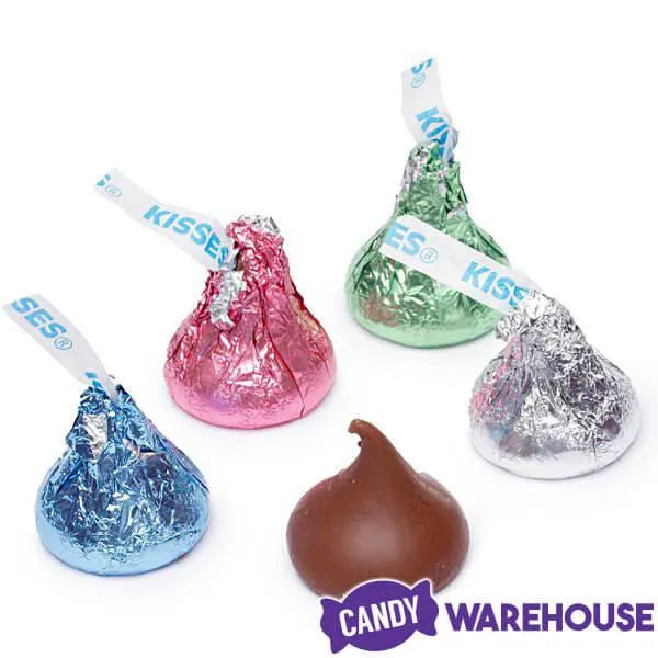 Hershey's Kisses Pastel Foiled Milk Chocolates Filled Bunny Tube