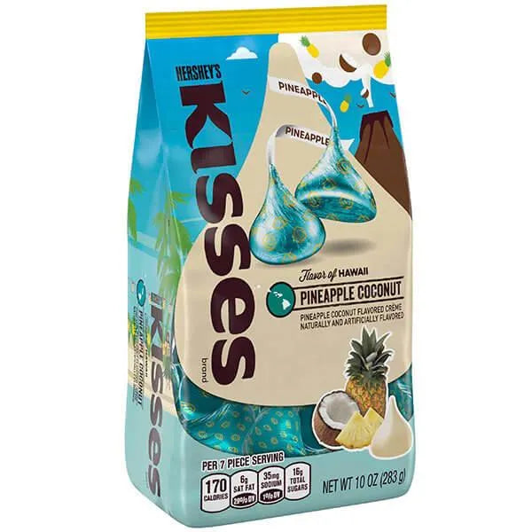 Hershey's Kisses Pineapple Coconut White Chocolate Candy: 10-Ounce Bag