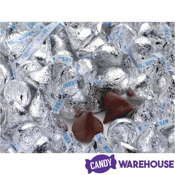 Hershey's Kisses Silver Foiled Milk Chocolate Candy: 56-Ounce Bag