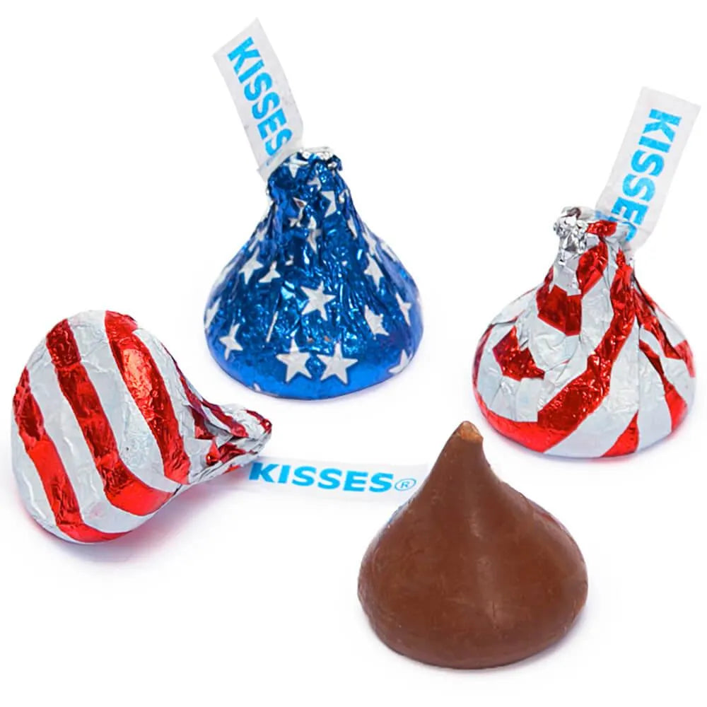 Hershey's Kisses USA Flag Foiled Milk Chocolate Candy: 12-Ounce Bag