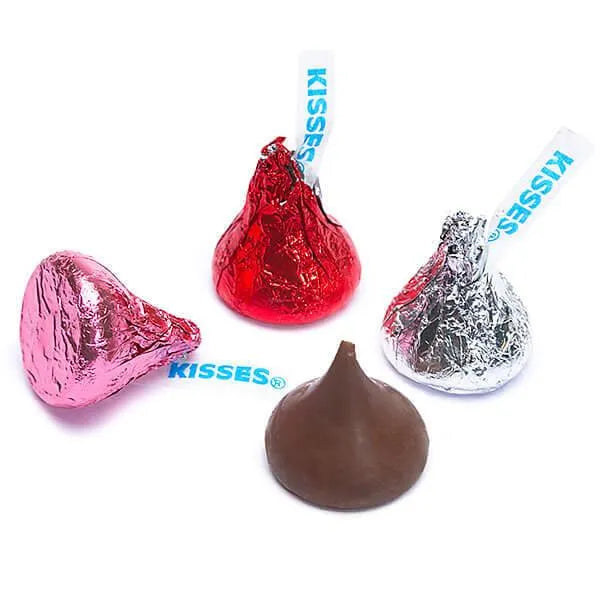 Hershey's Kisses Valentine Foiled Milk Chocolate Candy: 100-Piece Bag