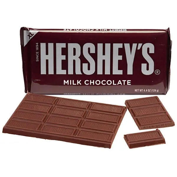 Hershey's Milk Chocolate 4.4-Ounce Jumbo Candy Bars: 12-Piece Box