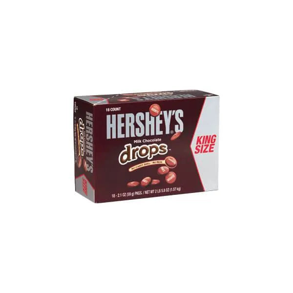 Hershey's Milk Chocolate Drops King Size Candy Packs: 18-Piece Box