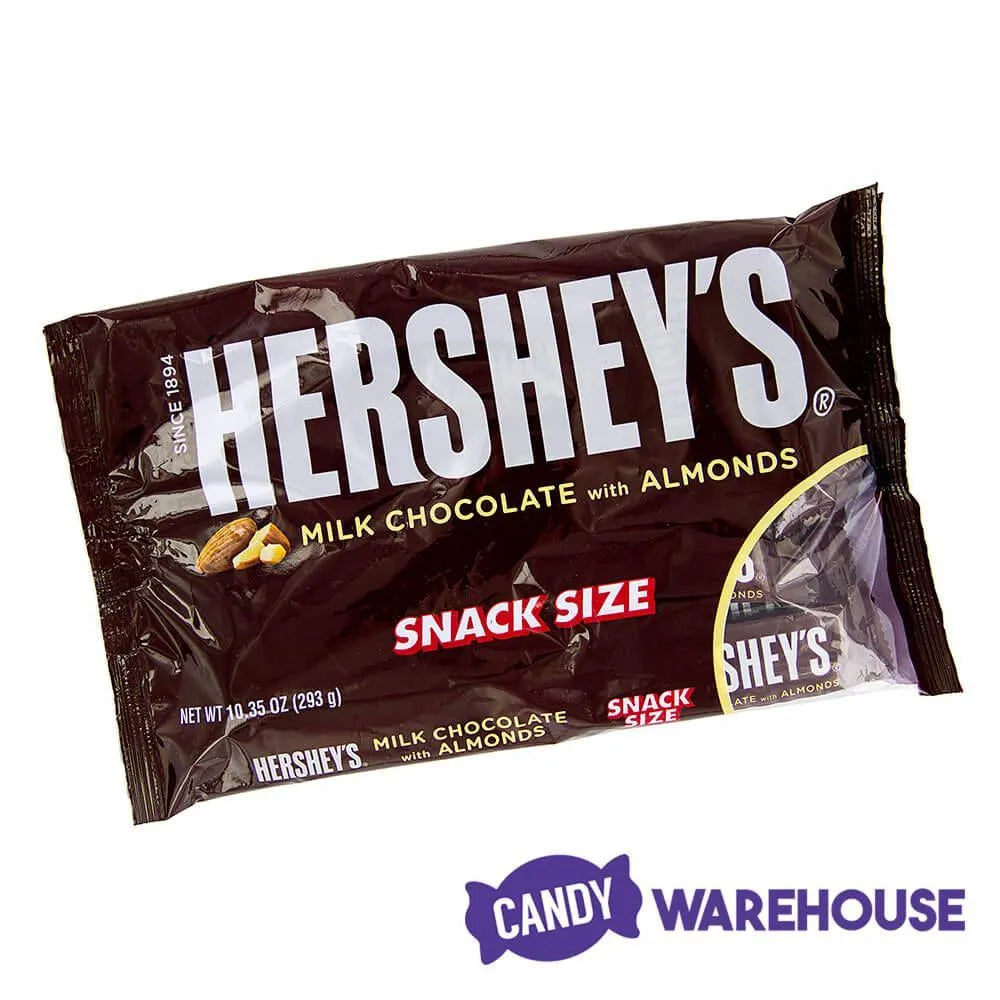 Hershey's Milk Chocolate with Almonds Snack Size Candy Bars: 10-Ounce Bag