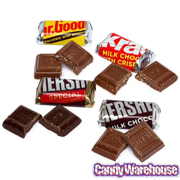 Hershey's Miniatures Chocolate Bars Assortment: 25LB Case