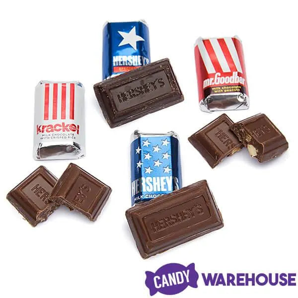 Hershey's Miniatures Chocolate Candy Bars - USA Flag: 12-Ounce Bag