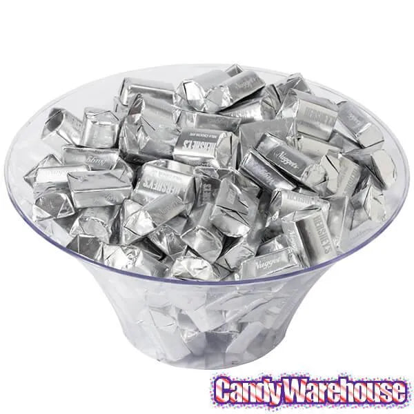 Hershey's Nuggets Silver Foiled Milk Chocolate Candy: 3.75LB Bag