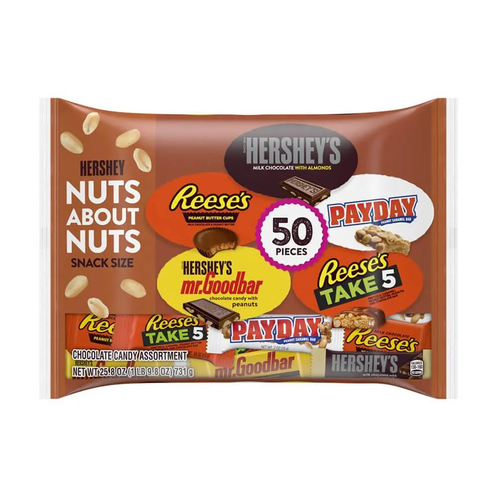 Hershey's Nuts About Nuts Assortment: 50-Piece Bag