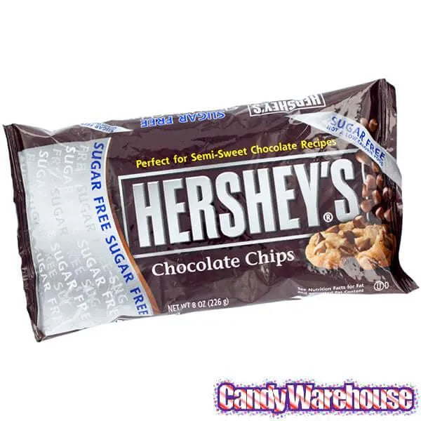 Hershey's Sugar Free Chocolate Chips: 8-Ounce Bag