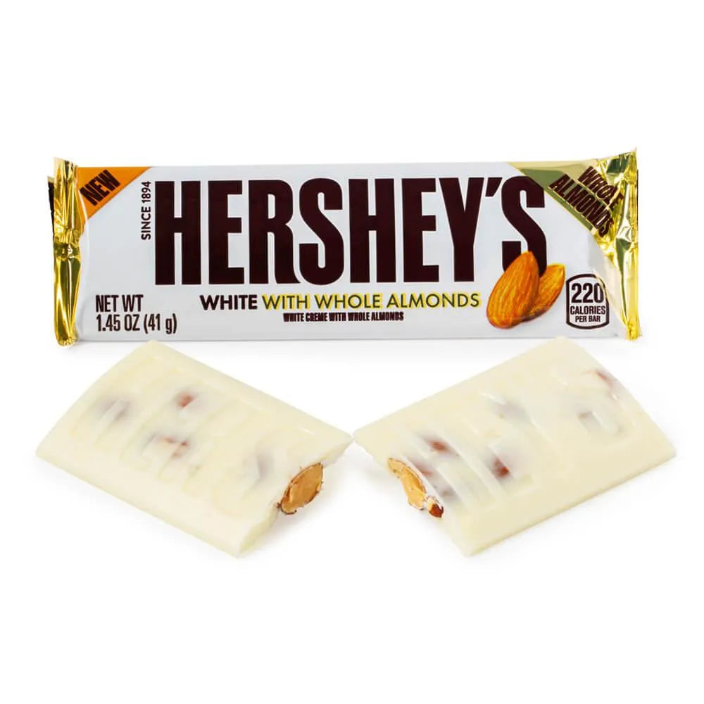 Hershey's White Chocolate with Almonds: 36-Piece Box