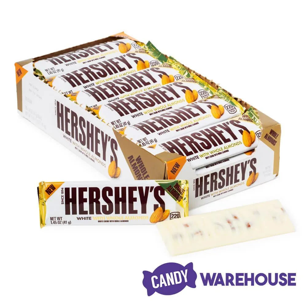 Hershey's White Chocolate with Almonds: 36-Piece Box