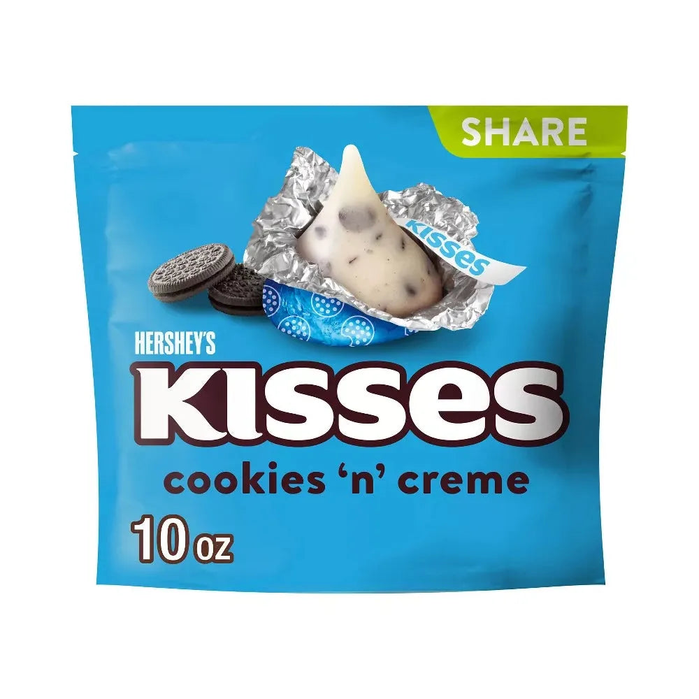 Hershey's Kisses Blue Foiled Cookies n Creme Candy: 70-Piece Bag