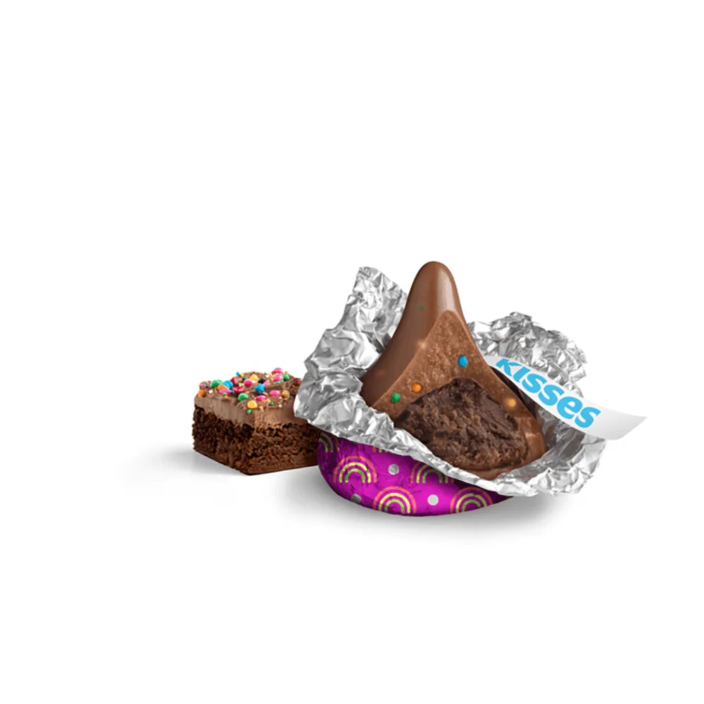 Hershey's Kisses Rainbow Brownie Candy: 9-Ounce Bag