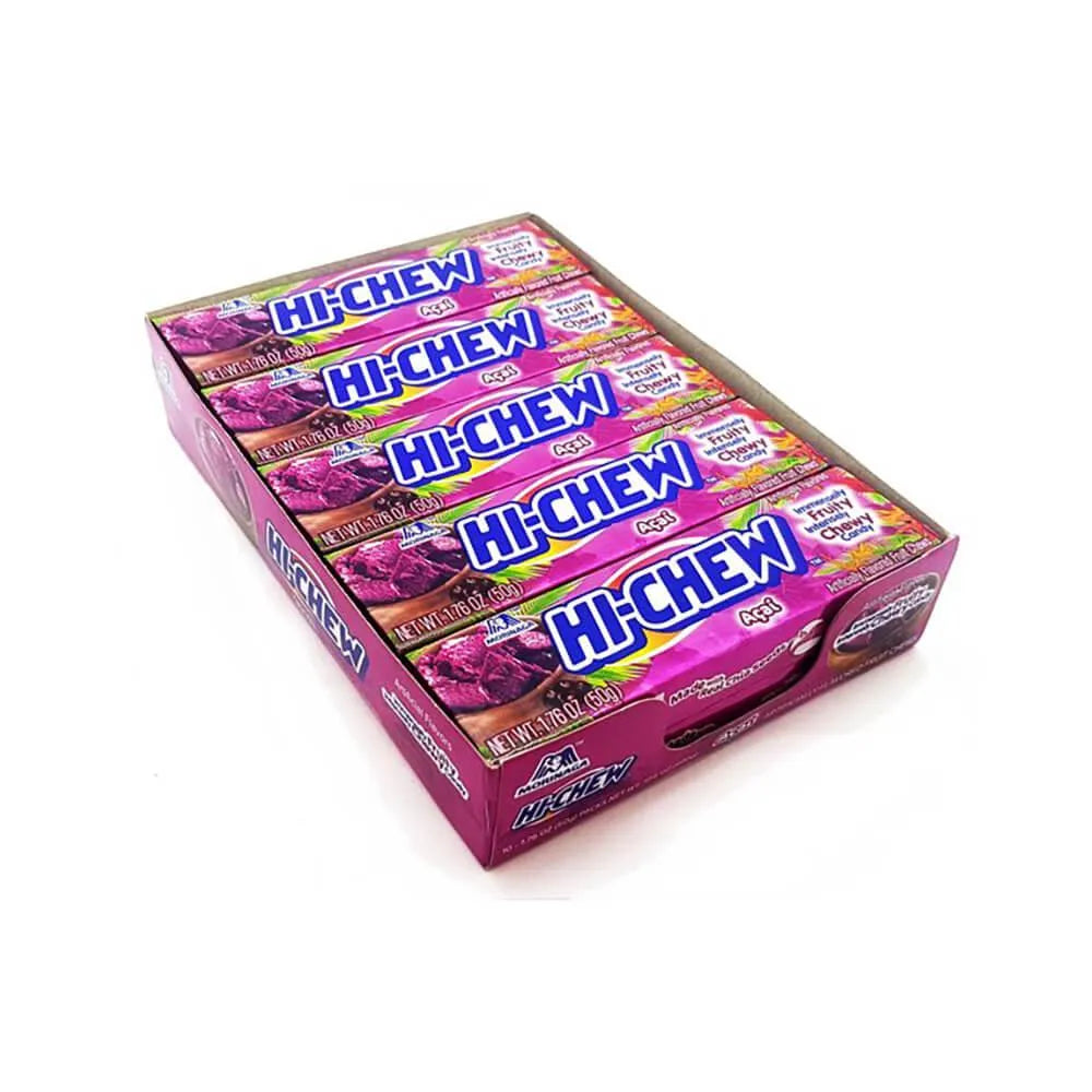 Hi-Chew Fruit Chews 10-Piece Candy Packs - Acai: 15-Piece Box