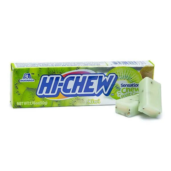 Hi-Chew Fruit Chews 10-Piece Candy Packs - Kiwi: 15-Piece Box