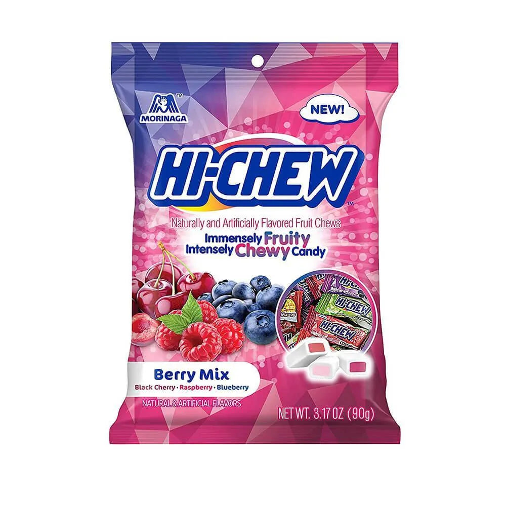 Hi-Chew Fruit Chews Candy Packs - Berry Mix: 6-Piece Case