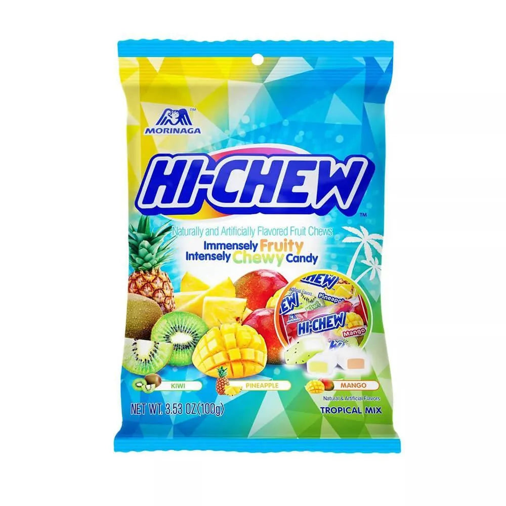 Hi-Chew Fruit Chews Candy Packs - Tropical Mix: 6-Piece Case