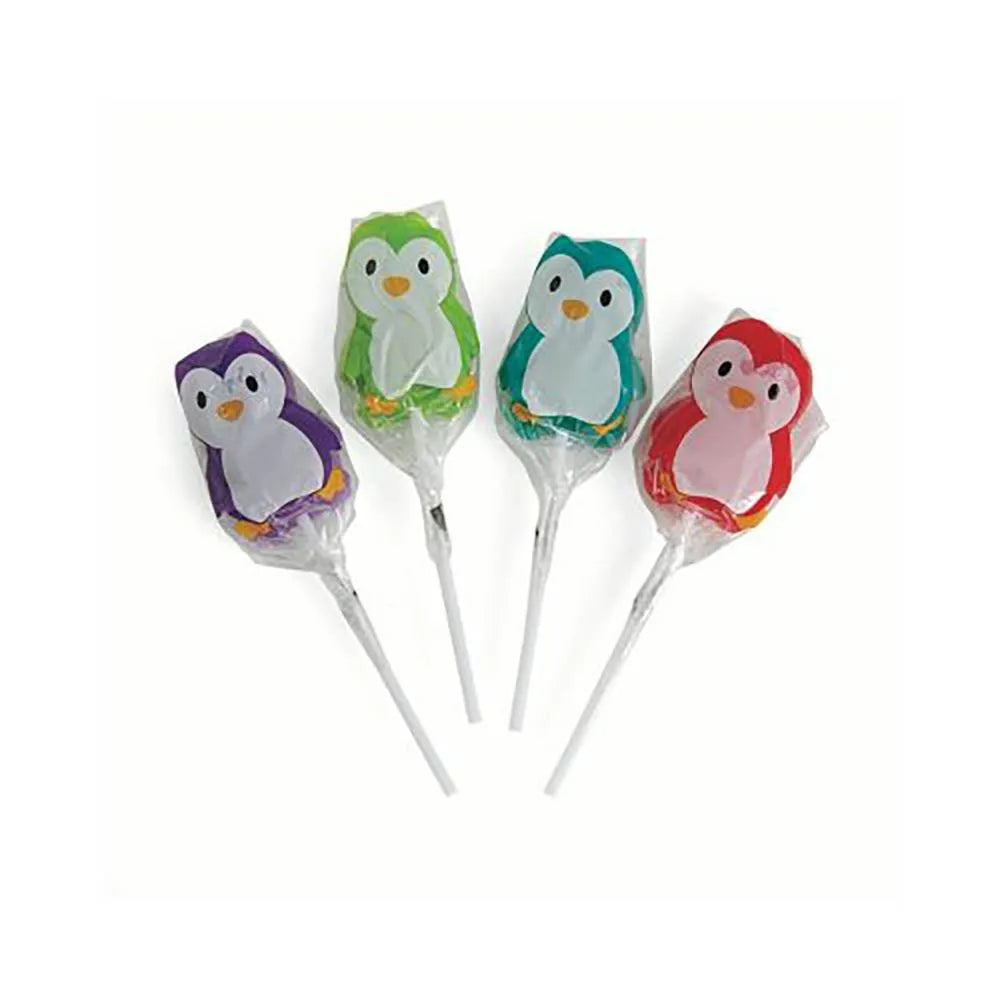 Holiday Brights Penguin Lollipops: 12-Piece Box