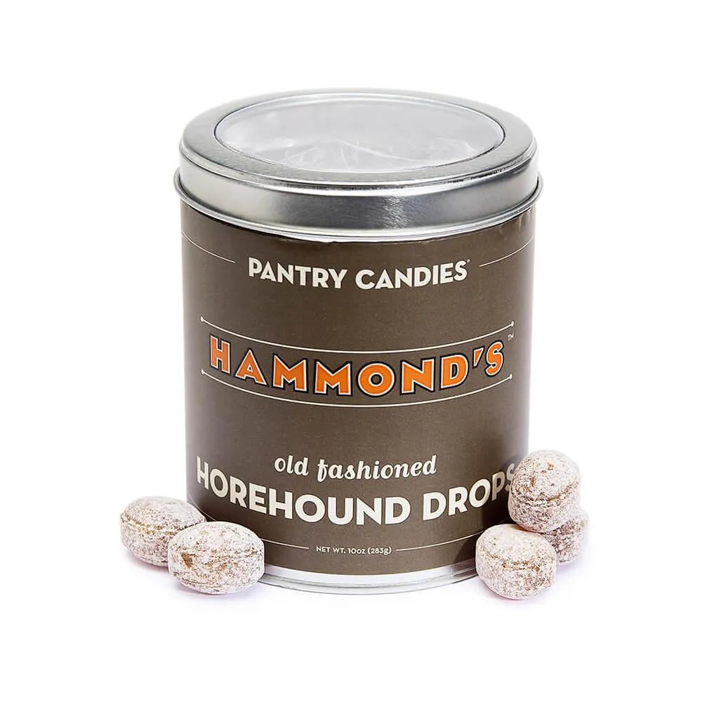 Horehound Drops Hard Candy: 10-Ounce Tin