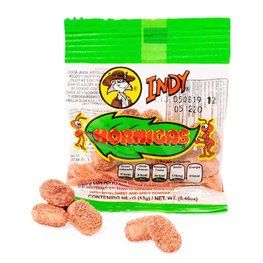 Hormigas Spicy Watermelon Powder Candy: 12-Piece Box