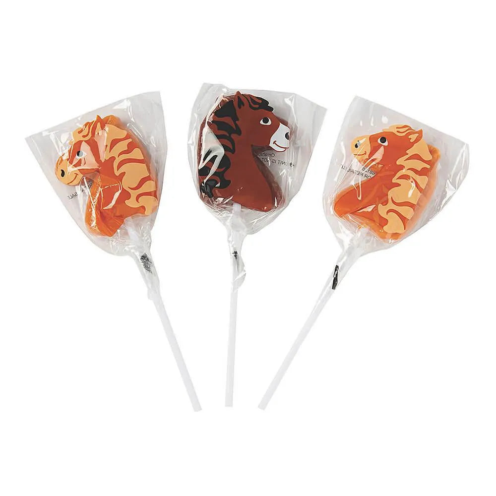 Horse Shaped Lollipops: 12-Piece Box