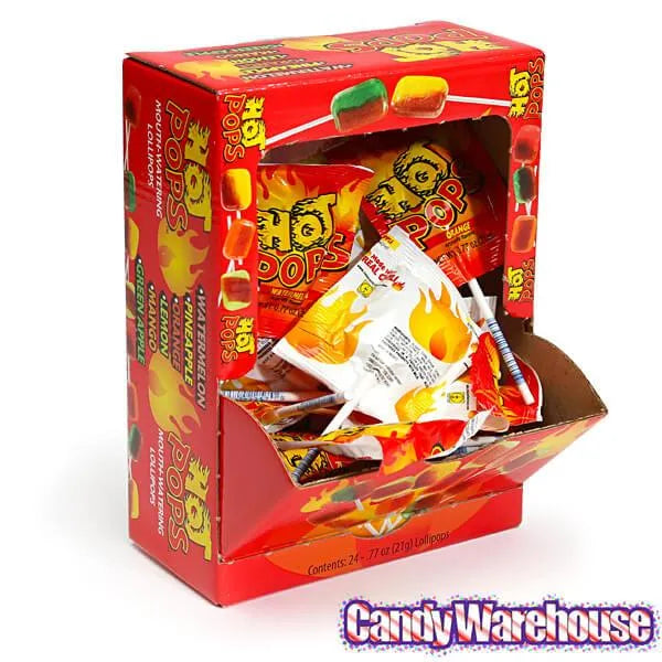 Hot Pops Spicy Lollipops: 24-Piece Box