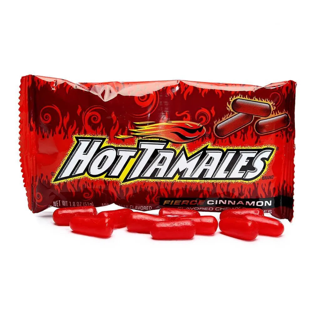 Hot Tamales Candy 1.8-Ounce Packs 24-Piece Box