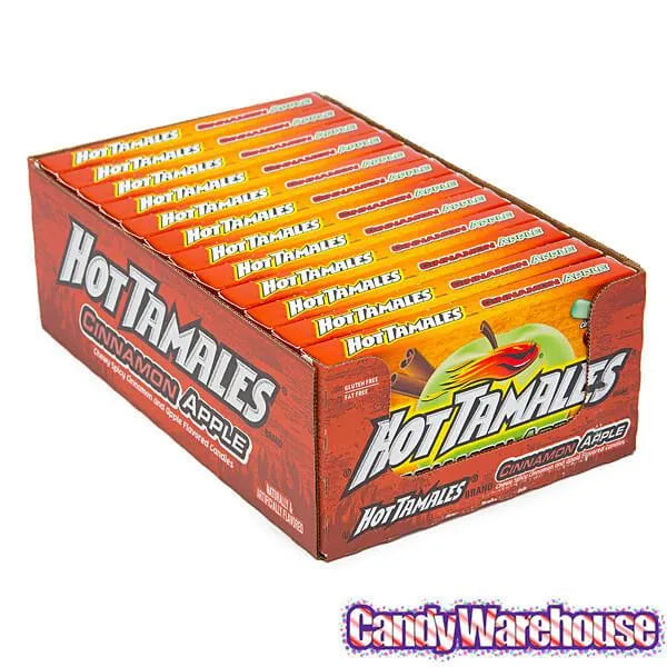 Hot Tamales Cinnamon Apple Candy 5-Ounce Packs: 12-Piece Box