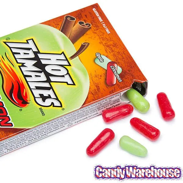 Hot Tamales Cinnamon Apple Candy 5-Ounce Packs: 12-Piece Box