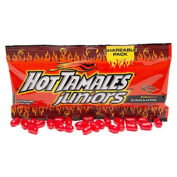 Hot Tamales Juniors Candy 3.5-Ounce Packs: 18-Piece Box