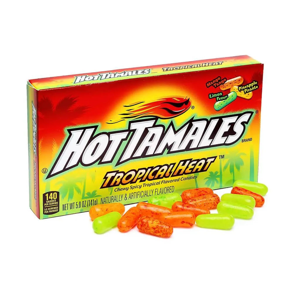 Hot Tamales Tropical Heat Candy 5-Ounce Packs: 12-Piece Box