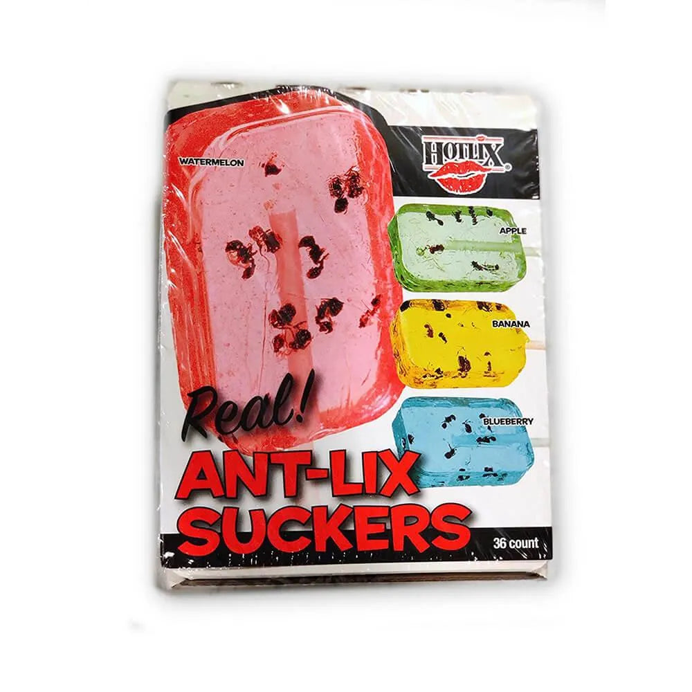 Hotlix ANT-LIX Assorted Suckers: 36-Piece Box