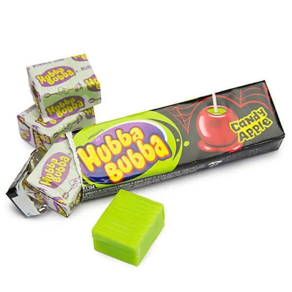 Hubba Bubba Bubble Gum Packs - Candy Apple: 18-Piece Box