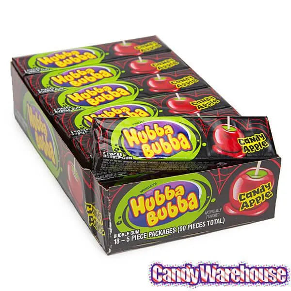 Hubba Bubba Bubble Gum Packs - Candy Apple: 18-Piece Box