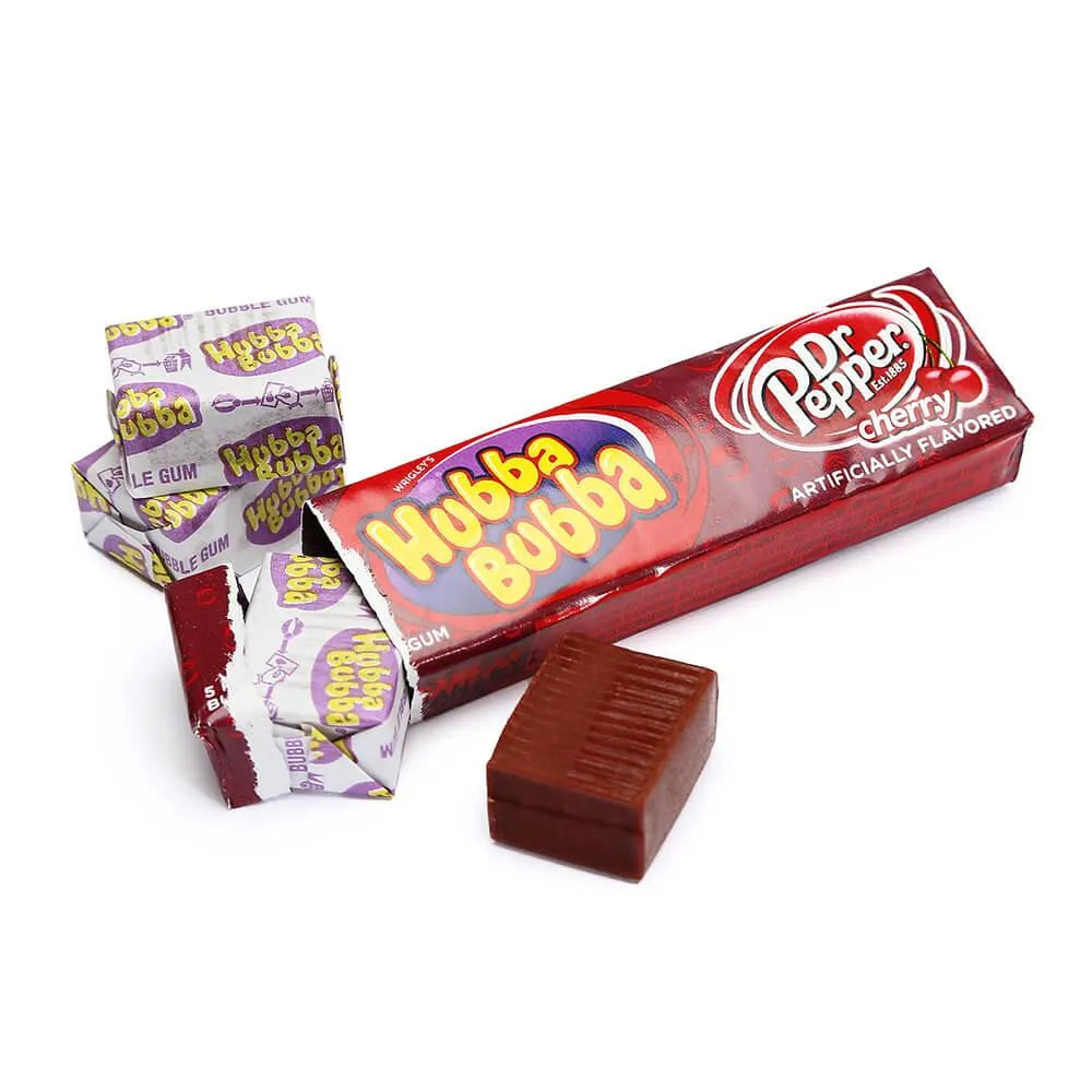 Hubba Bubba Bubble Gum Packs - Dr Pepper Cherry: 18-Piece Box