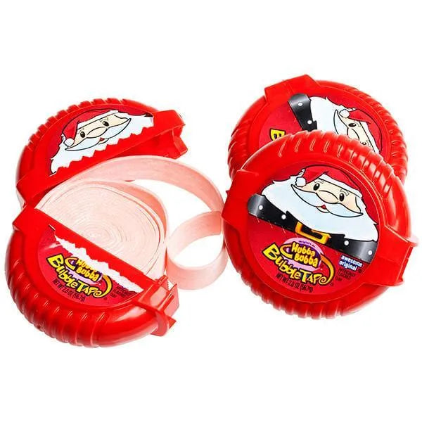 Hubba Bubba Santa Claus Bubble Tape Gum Rolls: 12-Piece Box